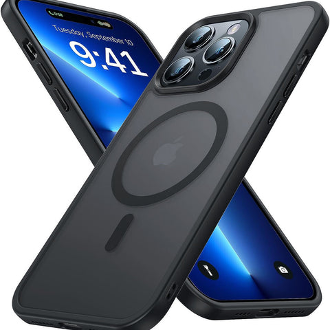 For Iphone 16 15 14 plus 13 12 11 Pro Max Frosted Case Mag Safe Shockproof Cover