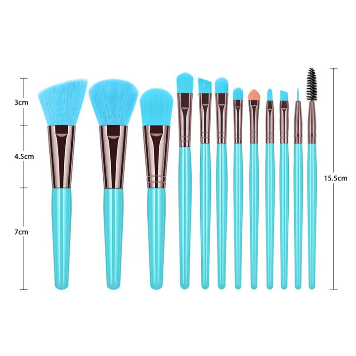 12 Pcs Eye Makeup Brushes Eyebrow Eyeliner Makeup Brush Set