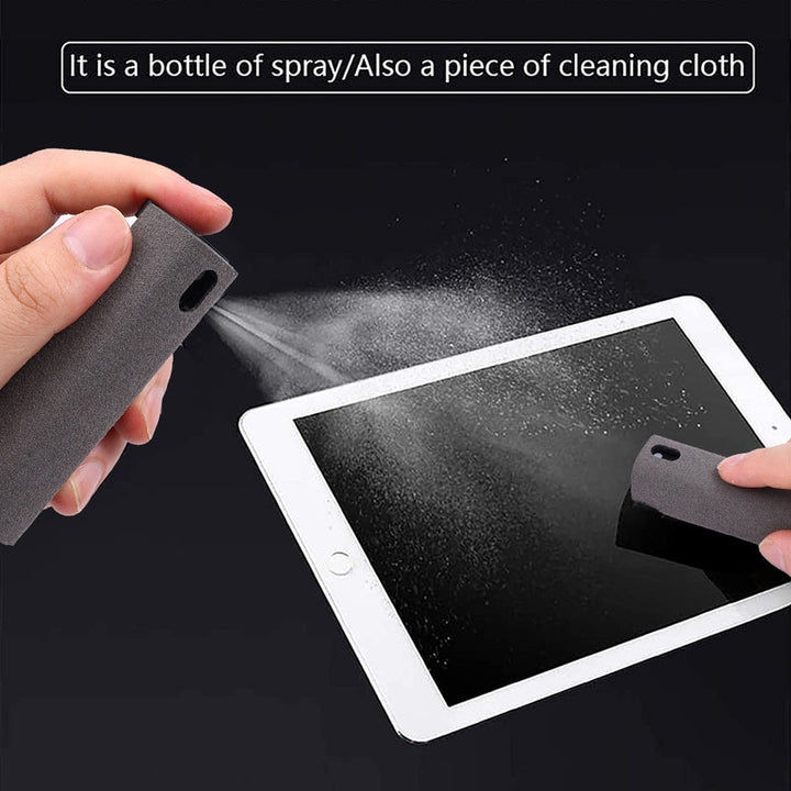 2 In 1 Phone Screen Cleaner Spray Screen Dust Removal Cleaning Artifact