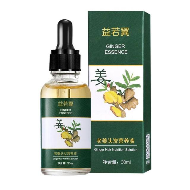 Óleo Essencial de Gengibre para Crescimento Rápido do Cabelo 30ml Tratamento para Queda de Cabelo