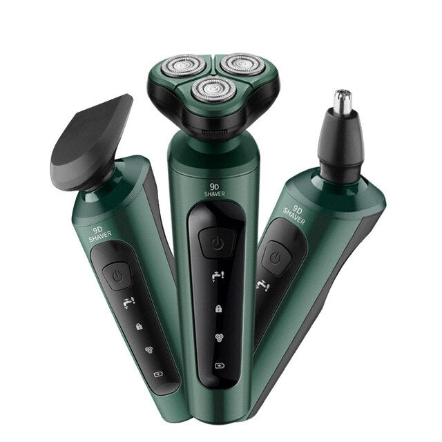 Máquina de Barbear Elétrica Aparador de Barba Multifunções