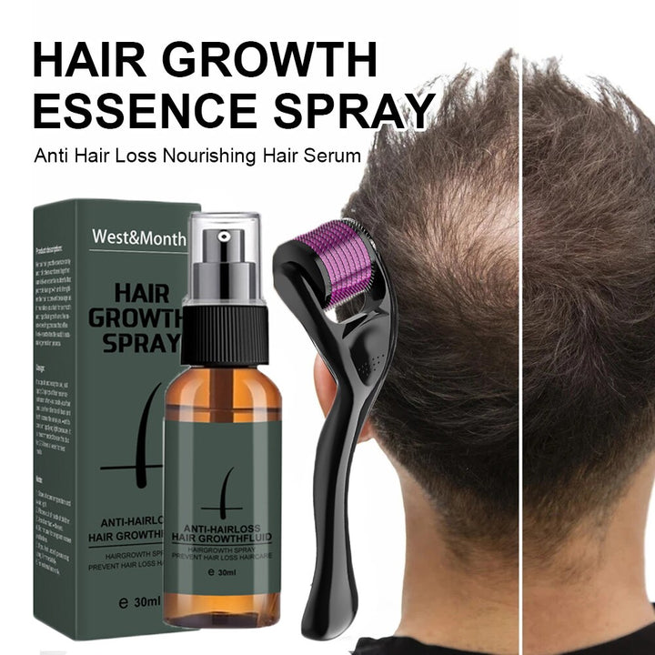 30ml Hair Beard Growth Roller Set Beard Oil Spray