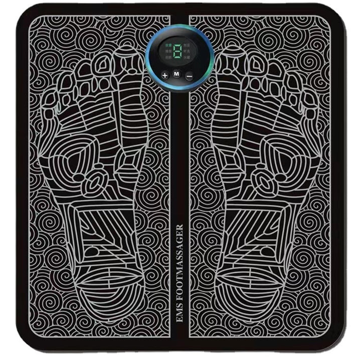 Tapete Massageador Elétrico EMS para Pés, Estimulador Muscular para os Pés