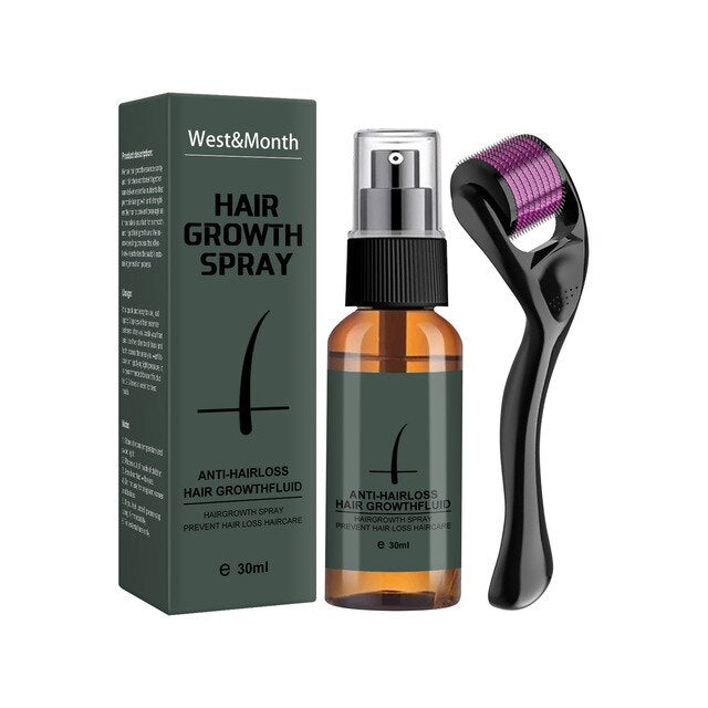 30ml Hair Beard Growth Roller Set Beard Oil Spray