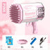 Electric Automatic Soap Rocket Bubbles Machine LED Kids Toys