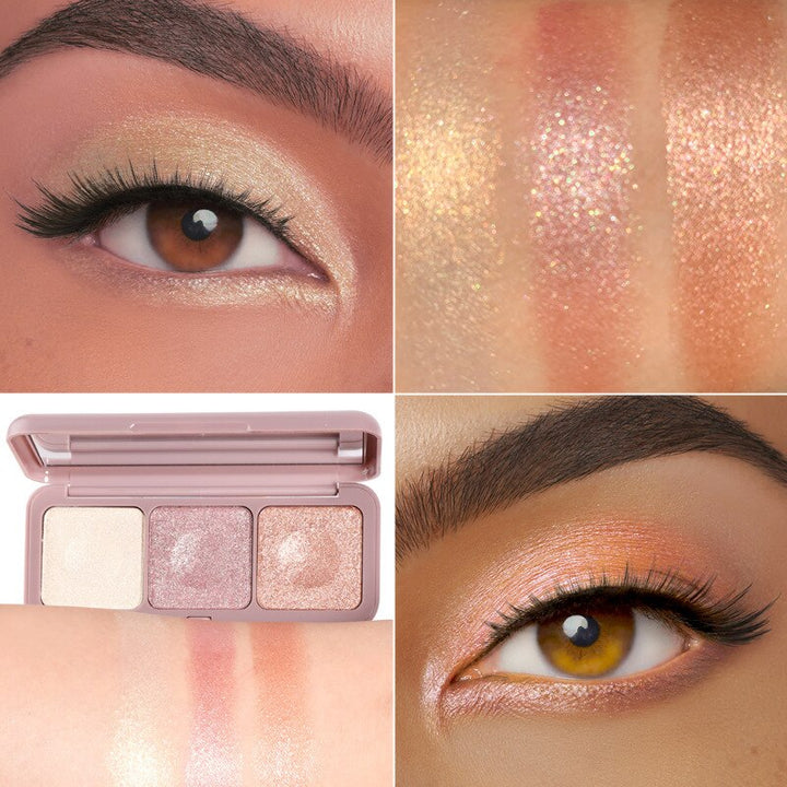 3-Colors Mashed Potato Eyeshadow Palette Beauty Eye Makeup Cosmetic