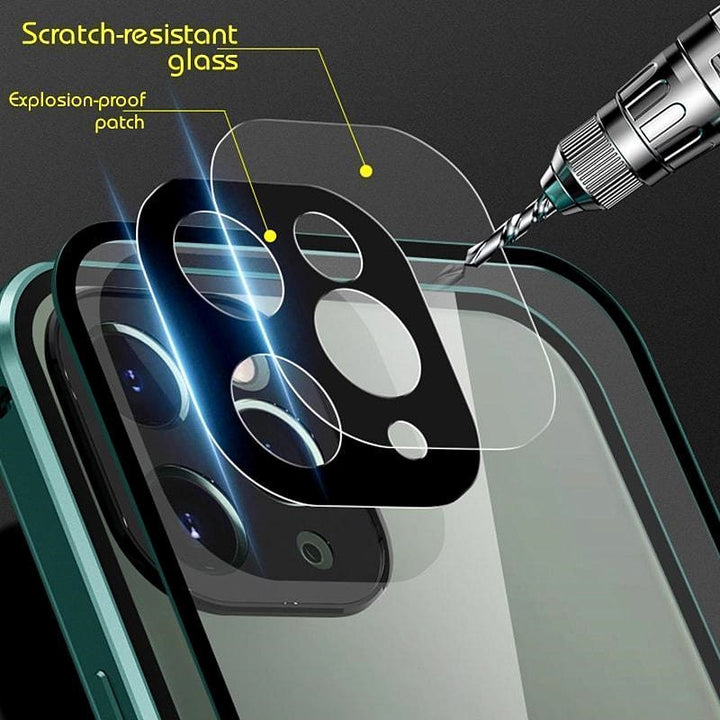 Ultra-thin Clear Glass Phone Case Full Coverage Anti-drop Case Cover