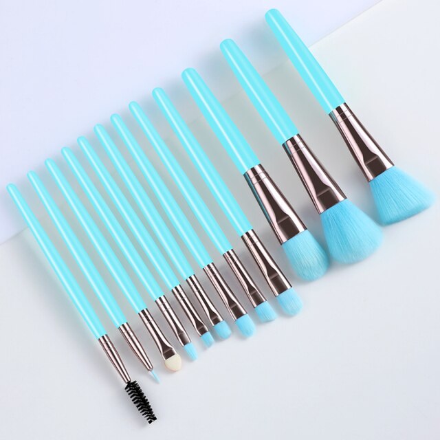 12 Pcs Eye Makeup Brushes Eyebrow Eyeliner Makeup Brush Set
