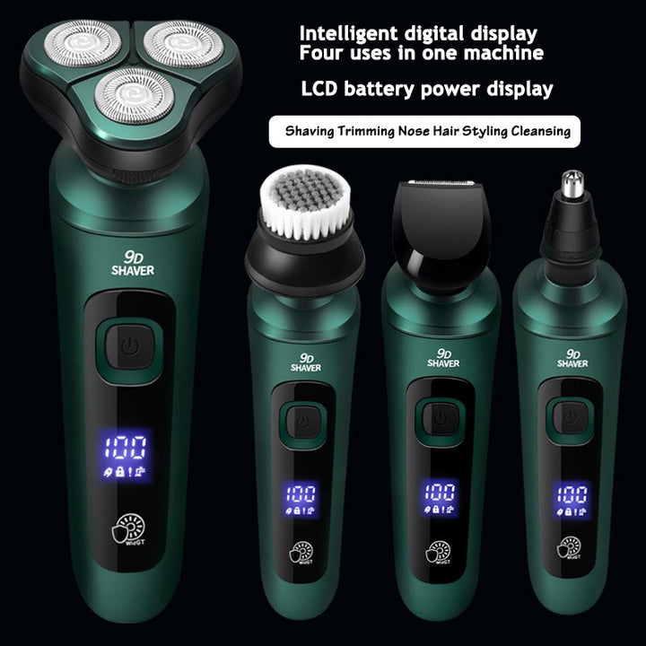 Máquina de Barbear Elétrica Aparador de Barba Multifunções