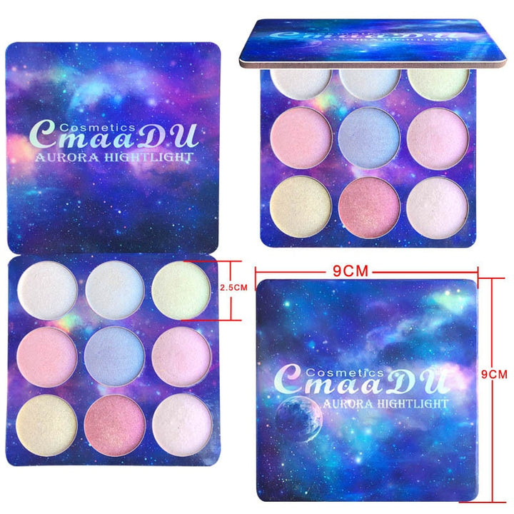 9 Color Shimmer Eyeshadow Palette Matte