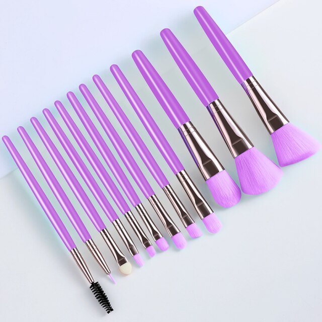 12 Pcs Eye Makeup Brushes Eyebrow Eyeliner Makeup Brush Set