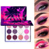 12 Colors Purple Neon Pigments Matte Eyeshadow Palette