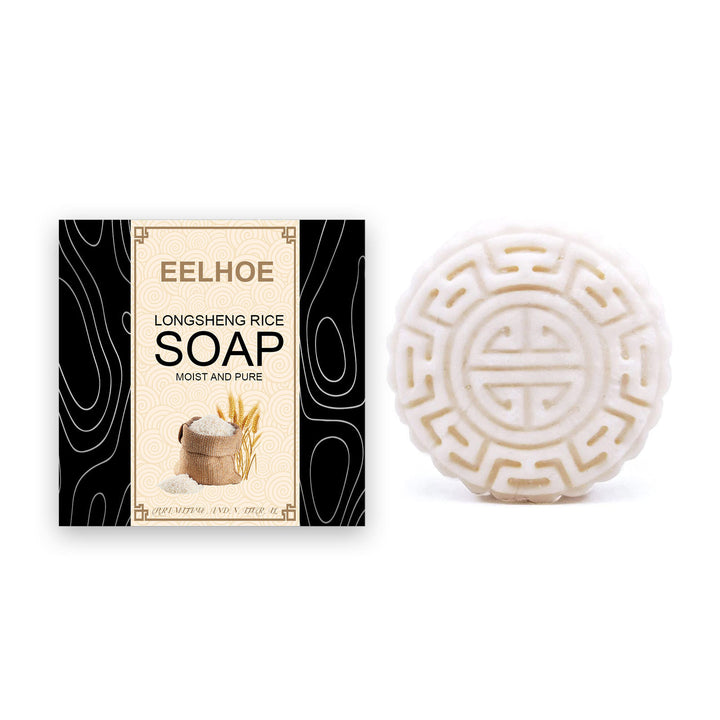 Eelhoe Longsheng Champô Sólido de Água de Arroz Sabão em Flor