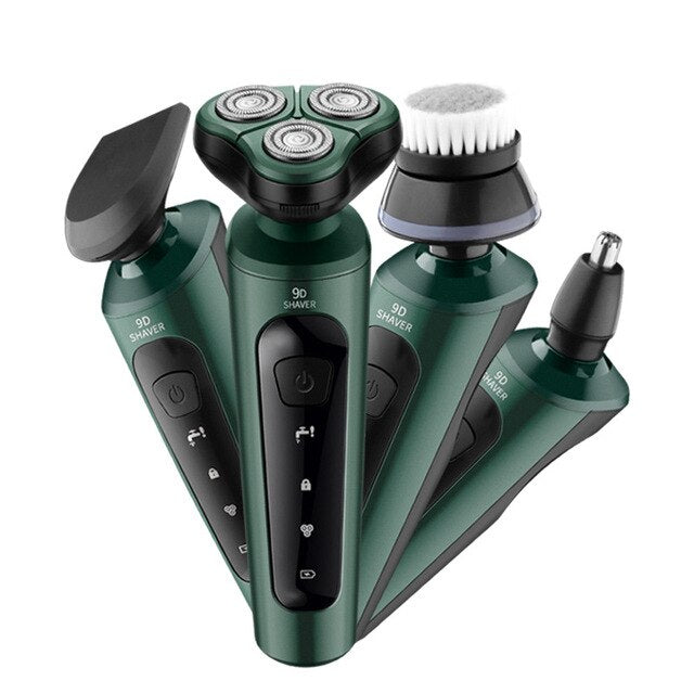 Máquina de Barbear Elétrica Aparador de Barba Multifunções