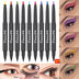 9Pcs/Set Magnetic Liquid Eyeliner Set Fast Dry Colors Eyeliner Gel Pencil