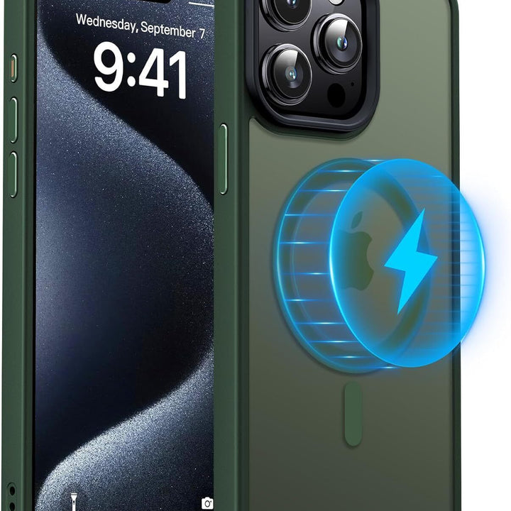 For Iphone 16 15 14 plus 13 12 11 Pro Max Frosted Case Mag Safe Shockproof Cover
