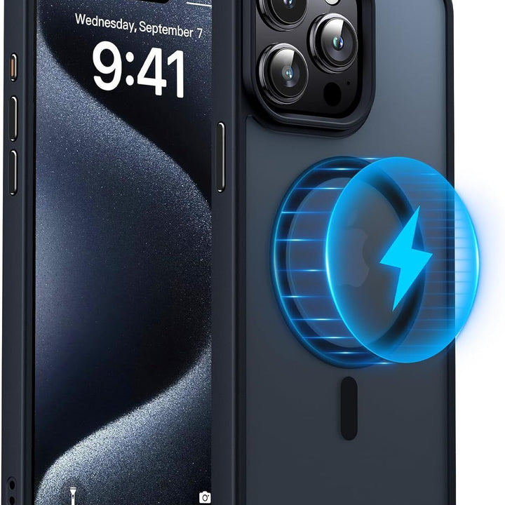 For Iphone 16 15 14 plus 13 12 11 Pro Max Frosted Case Mag Safe Shockproof Cover