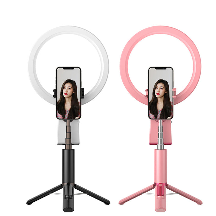 Ring Light de Maquilhagem Profissional para Selfies com Tripé e Suporte para Telemóvel