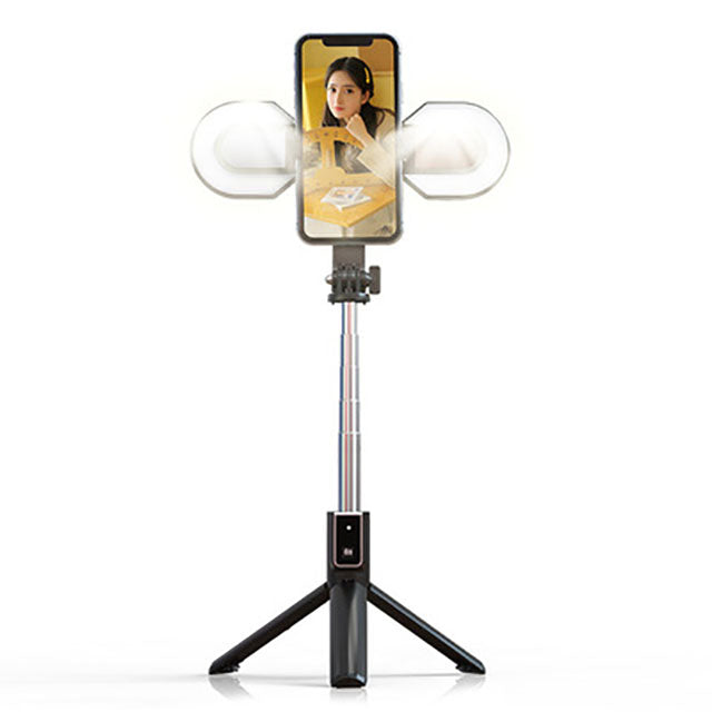 Mini Portable LED Light Mobile Phone Remote Selfie Stick Stand Holder With Tripod For Smartphone