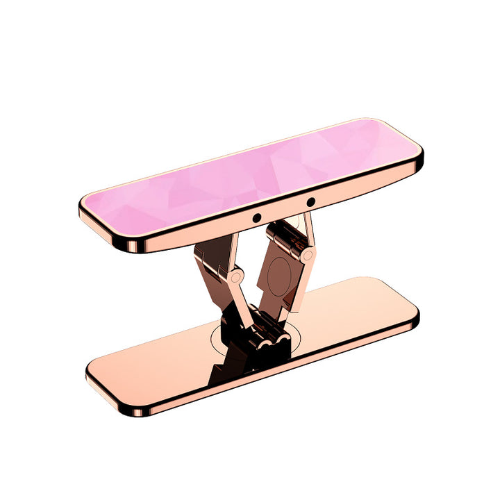 Universal Metal Phone Stand 360 Rotate Adjustable Mini Folding Desk Mount Holder
