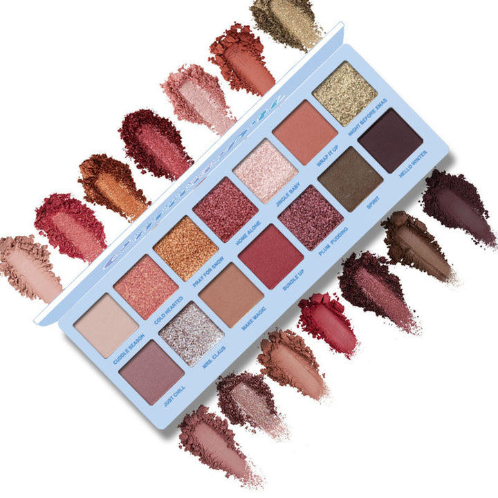 14 Colors Shimmer Eyeshdow Palette Glitter Pigments