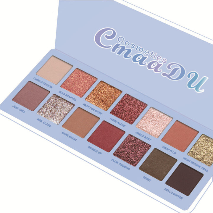 14 Colors Shimmer Eyeshdow Palette Glitter Pigments