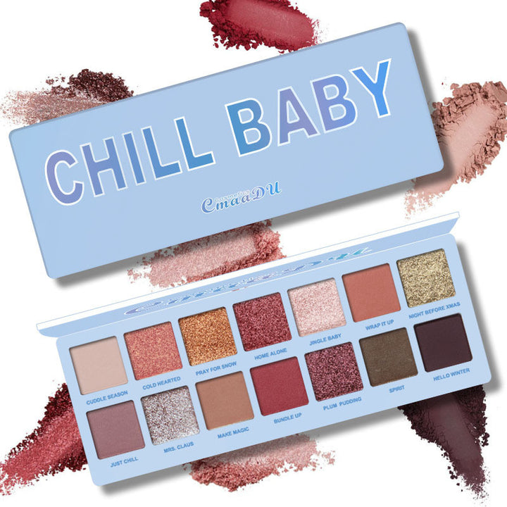 14 Colors Shimmer Eyeshdow Palette Glitter Pigments