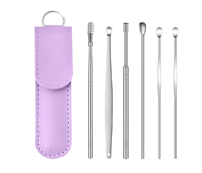 6PCS/Set Ear Pick Cleaner Kit Spoon Care Ear Clean Tool